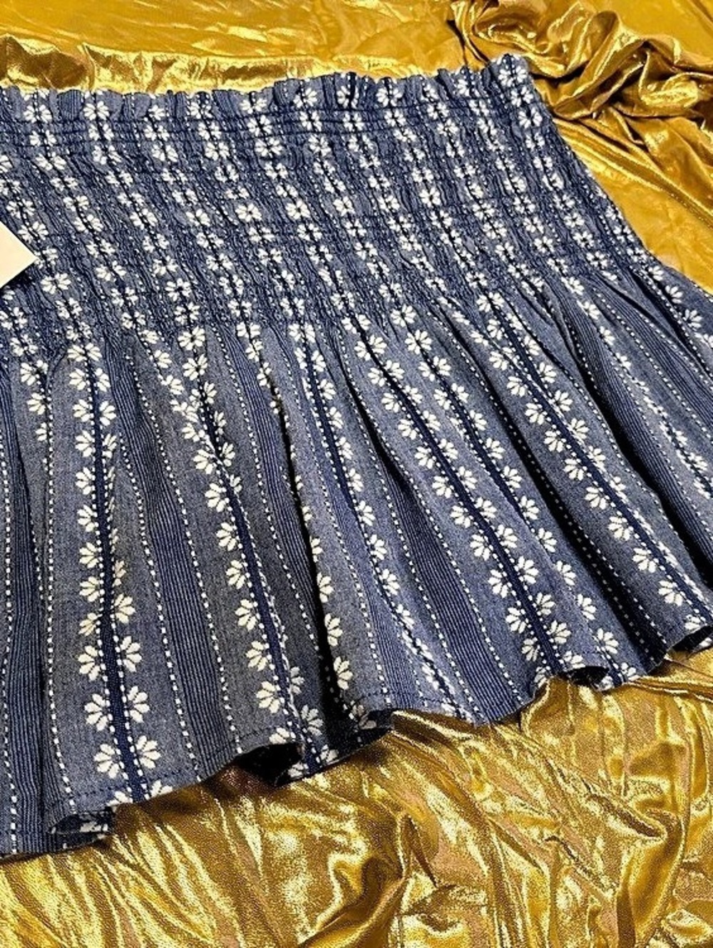 Disney Studios Costume Dept - Blue and white floral skirt large - Nordstrom